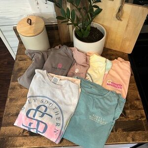 6 simply southern long sleeve tshirts